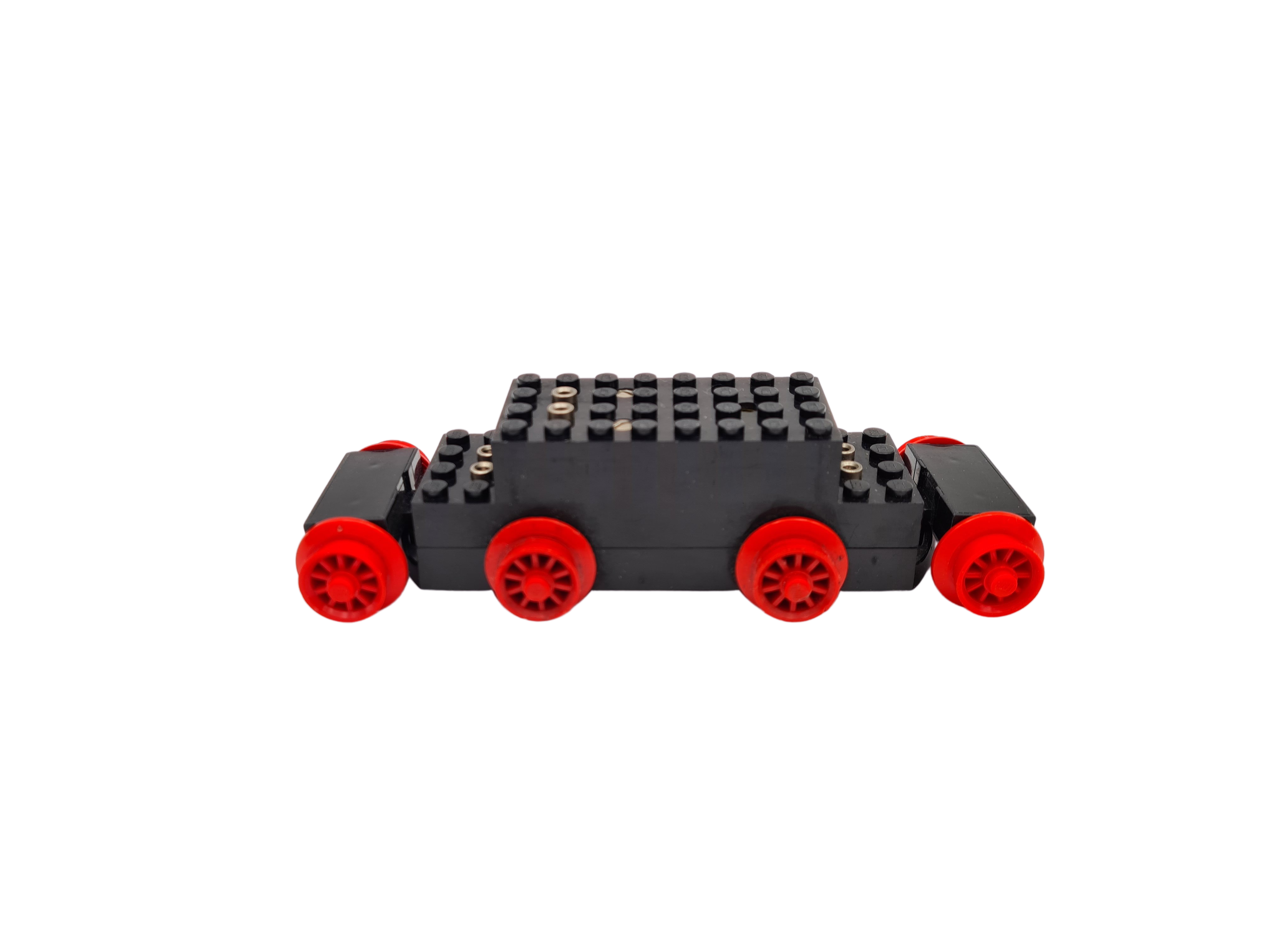 4,5V Eisenbahn TRAIN 2x1 Bedruckter Stein Kühler ROT 2 Lego 12V 