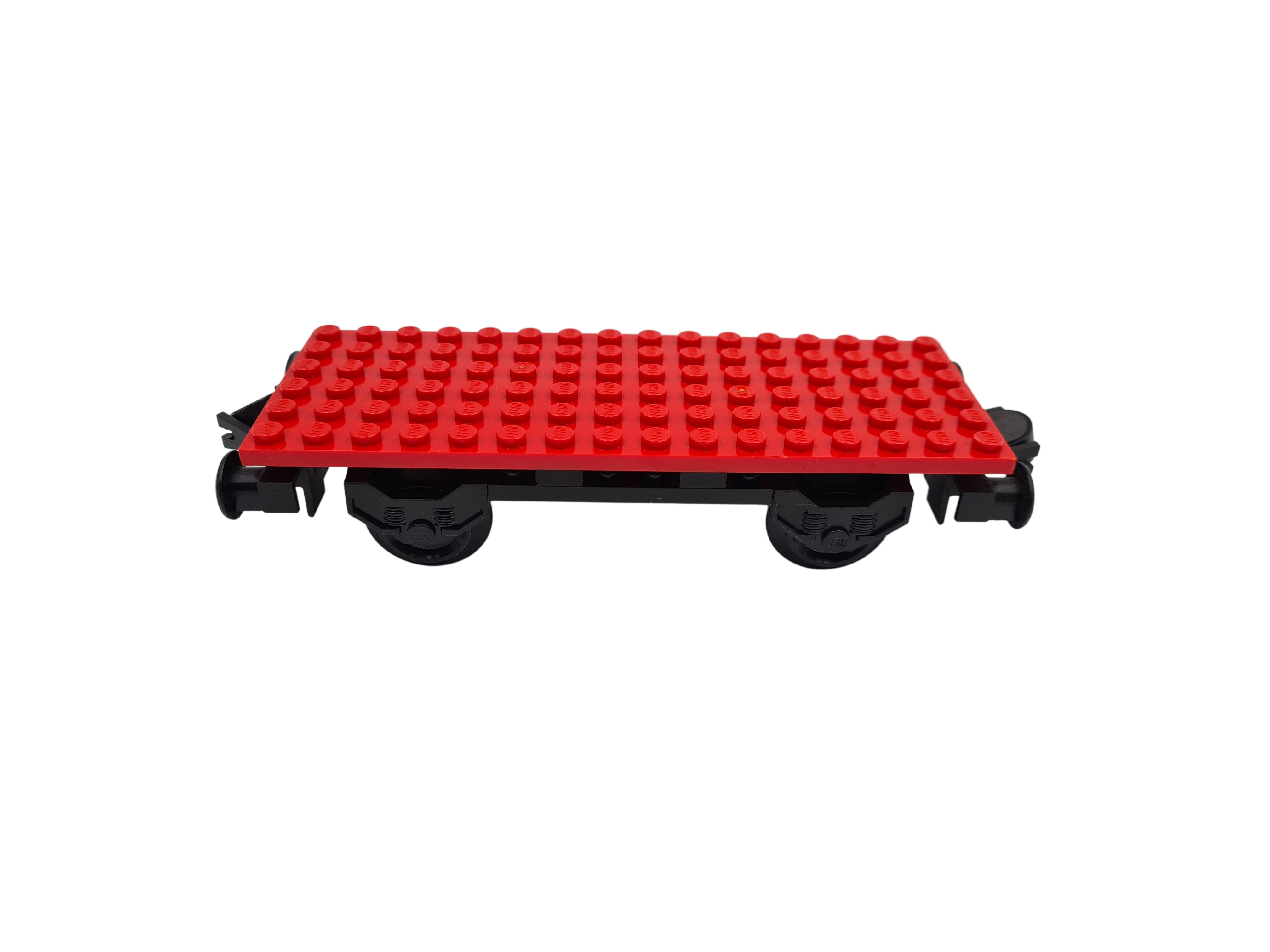 Lego® Eisenbahn Waggon 9V RC TRAIN 2 Achsen Waggonboden ROT WAGON ZUG