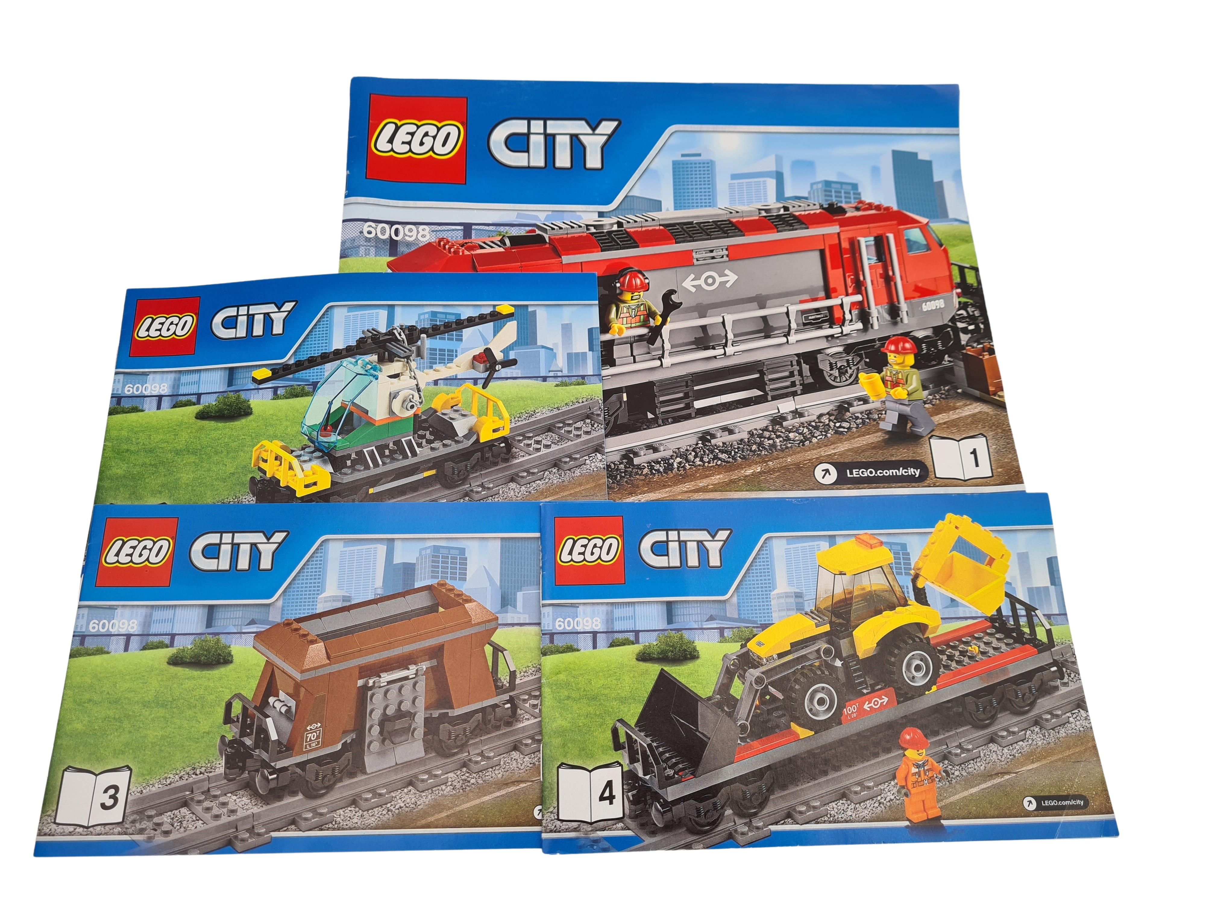 Lego® Kolej TRAIN 60098 Instrukcja budowy ( TYLKO POCIĄG ) BA Plan budowy INSTRUKCJA POCIĄGU - Zdjęcie 1 z 1