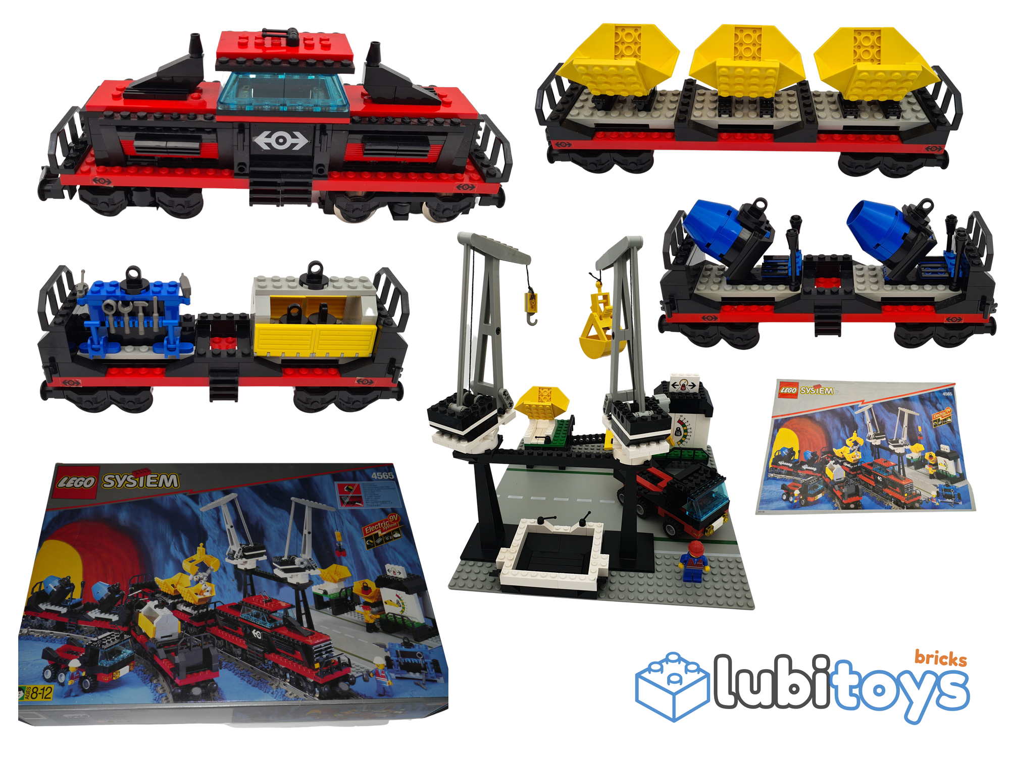 RC Eisenbahn TRAIN 4565 Zubehör Roter LKW CARGO Lego 9V 