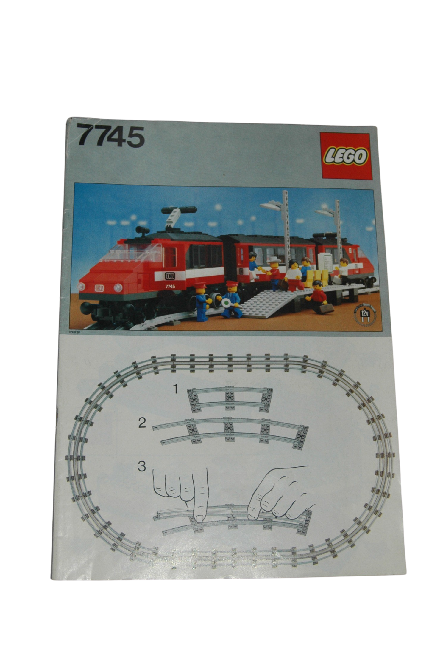 Lego Eisenbahn TRAIN 7745 12V Bauanleitung BA Bauplan INSTRUCTIONS ZUG
