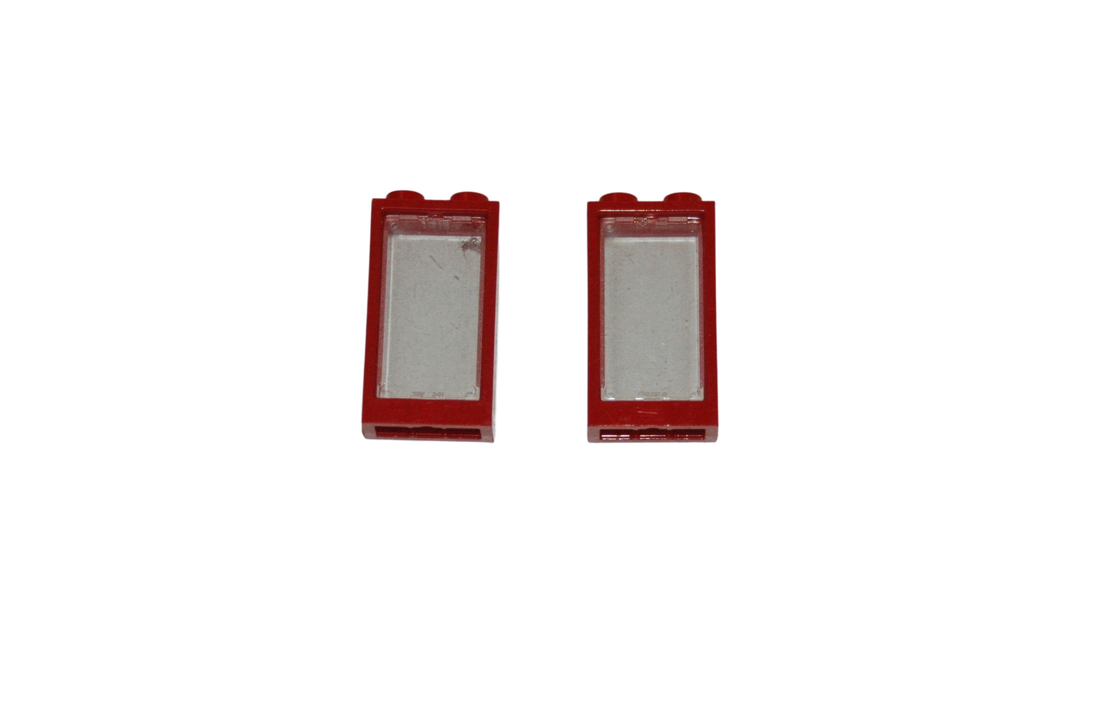 2 Lego® Eisenbahn 9V 12V Waggon TRAIN Fenster 2x3 hoch rot NEU MOD WINDOW ZUG