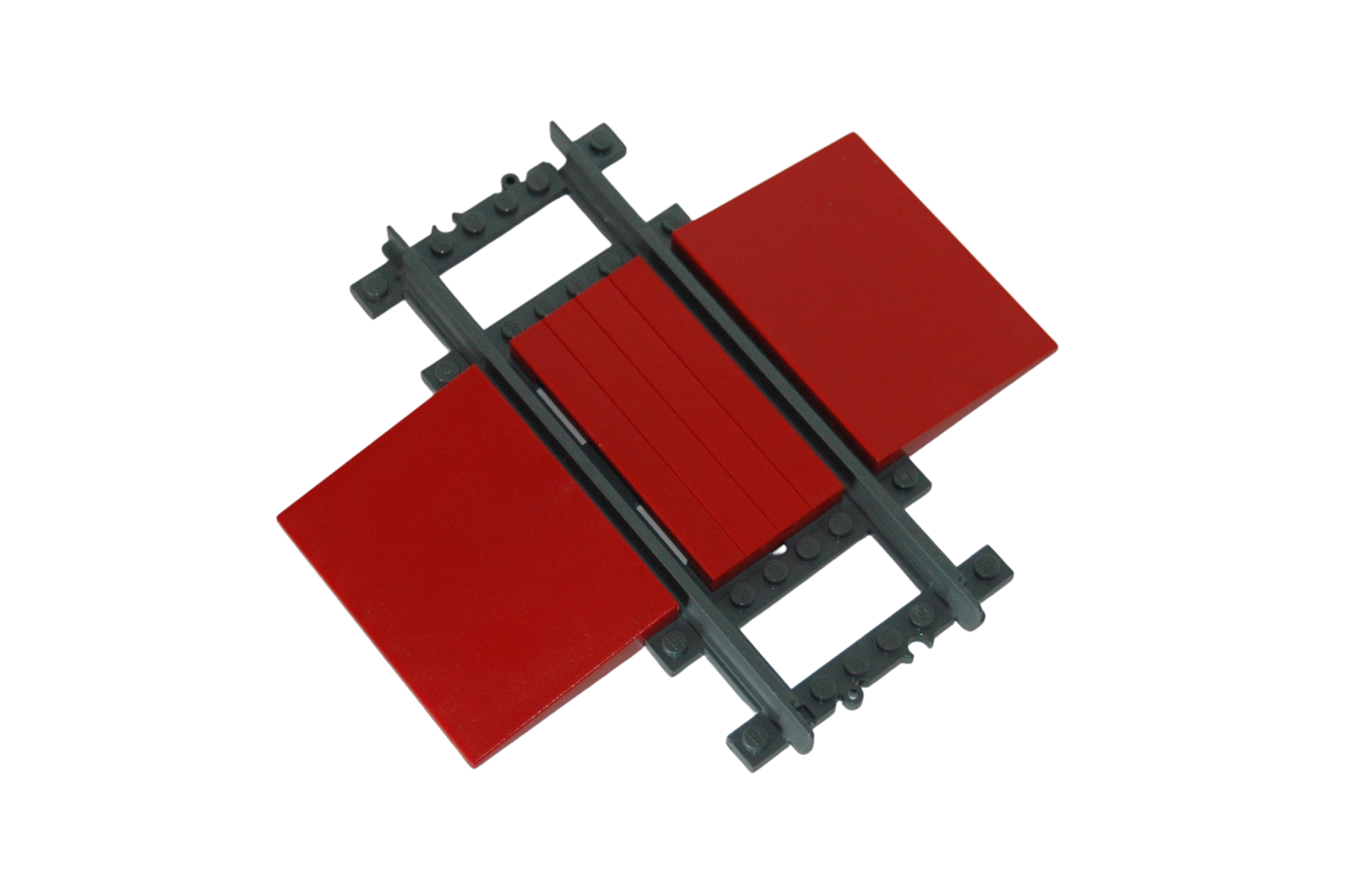 Lego® Eisenbahn RC TRAIN Bahnübergang Überquerung ROT CROSSING TRACKS ZUG